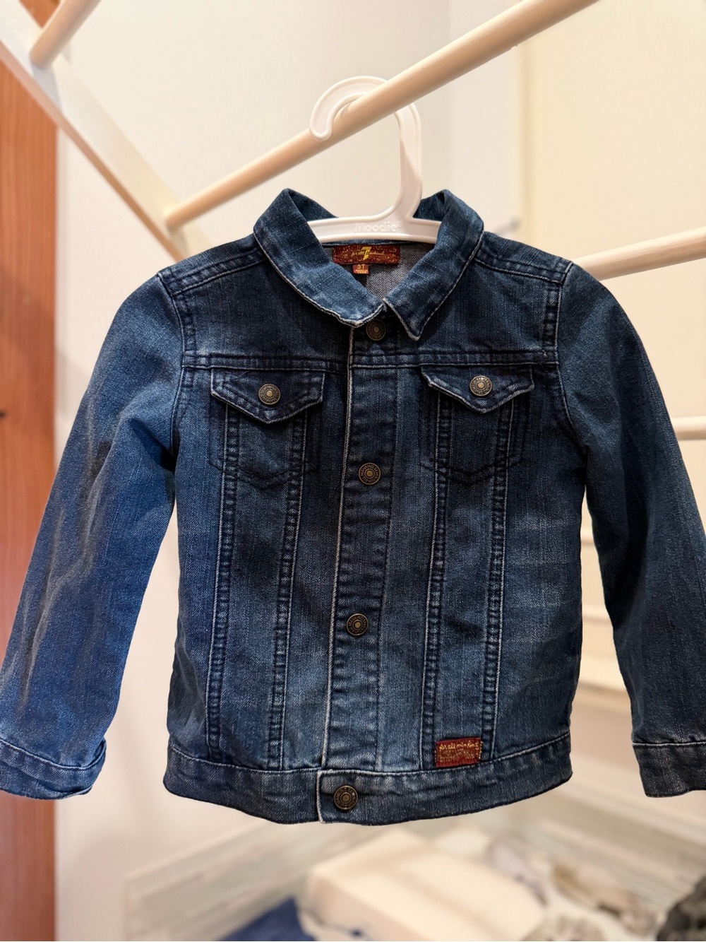 for all mankind * Toddler Dark Blue Denim Jacket - snap -Up